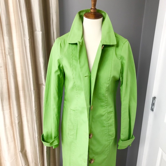 lime green coat